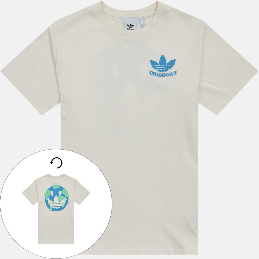 Adidas Originals T-shirts HAPPY EARTH TEE HI2962 OFF WHITE
